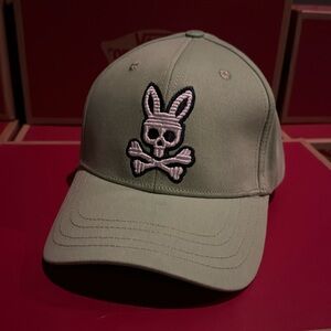 Mint psycho bunny strap back hat